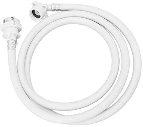 RASTKY Tubo di Ingresso Acqua per Lavatrice - Tubo in PVC Antiscoppio con Connettore in Metallo per e Altre Lavatrici Automatiche, Filettatura Standard da 25 Mm (2m)