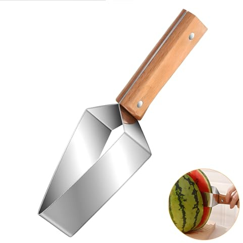 Generic Cortador de frutas de acero inoxidable, cortador de sandía, cortador de manzana, utensilio de cocina (3187107031)