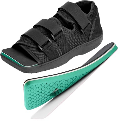 Estinko Post Op Shoe, Medical Post Op Recovery Shoe for Post Surgery or Operation Foot Support, Broken Foot or Toe, Fracture or Ulcer with Decompression Insole for Diabetic 1 PC, M, Male Size 8.5-10, Female Size 10-11.5