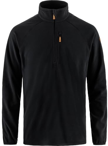 Fjällräven Herren Övik Lite Fleece Half Zip Sweatshirt, Black, M