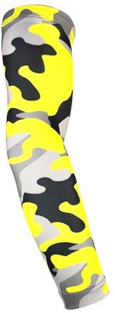 HIOPOIUYT Maniche per braccia in seta di ghiaccio Coperture Manicotti a compressione Manicotti per braccia di raffreddamento