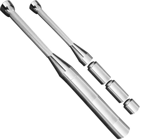 ZhaoCo 6-in-1 Verstellbare Keule/Macebell aus Stahl - Indian Clubbell Gewicht für Krafttraining, Schultertraining, Griffstärkung & Ganzkörpertraining inklusive Dehnfunktion