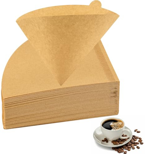240 Pcs Coffee Filter Papers,Unbleached Filter Papers with Size 02,Disposable Paper Coffee Filters for Pour Over Dripper(1-4 Cups)