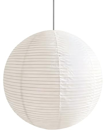 KINDLUME Paralume in Carta di Riso Spessa, Lanterne di Carta Rotonda Moderna, Lampadario Sospeso a Sfera per Illuminazione Ambiente, per Soggiorno, Camera da Letto, Hotel e Feste, 40 cm