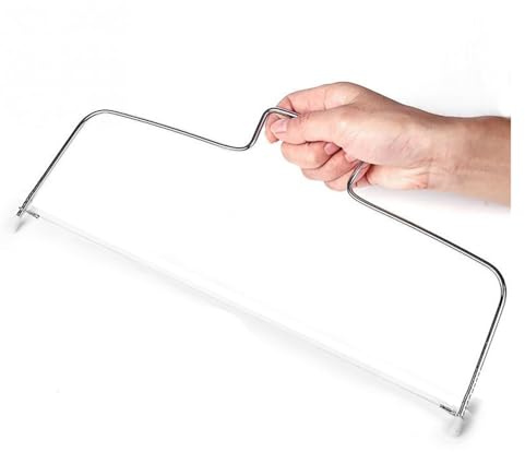 Doppio Filo Torta Taglierina Affettatrice Regolabile 2 Linea In Acciaio Inox FAI DA TE Burro Pane Divisore Coltello Da Pasticceria Cucina Strumenti di Cottura Nuovo(1 layer)