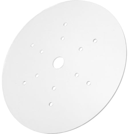 DOITOOL Cubierta de Acuario Acrílica Redonda Transparente para Pecera y Acuario, Fácil Instalación, Material Acrílico Blanco, Adecuado para Hogar y Oficina