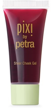 Pixi Beauty Sheer Cheek Gel | Teinte: Flushed | Blush Gel Effet Translucide | Gel Hydratant Sans Huile et Sans Parfum | 0,4 oz / 12,7 g