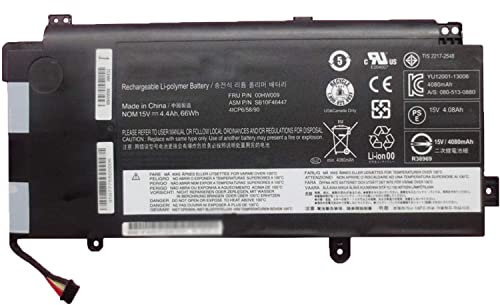 00HW009 00HW008 00HW014 00HW015 SB10F46452 SB10F46446 SB10F46447 Reemplazo de la batería del portátil para Lenovo ThinkPad Yoga 15 Ultrabook Series(15V 66Wh)