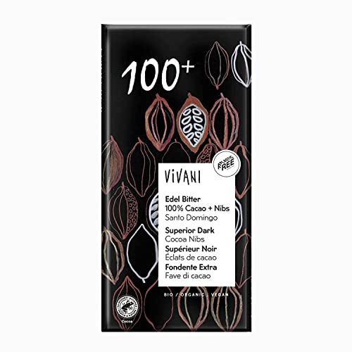 Chocolat noir 100% supérieur aux éclats de cacao biologique 80 g (Chocolat - Cacao)