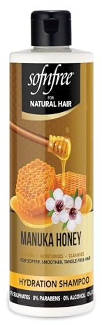 SOF N’ FREE Manuka Honey Thickening Shampoo Sulphate Free and Hydrating Shampoo for Curly and Coily Hair - 350ml