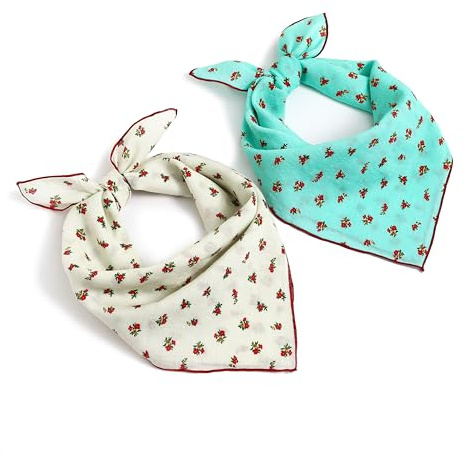 STARWHISPER Multicolored 22''x22'' Cotton Bandana for Women and Men Multi-purpose Headband Hair Scarf Protective Coverage (D5)