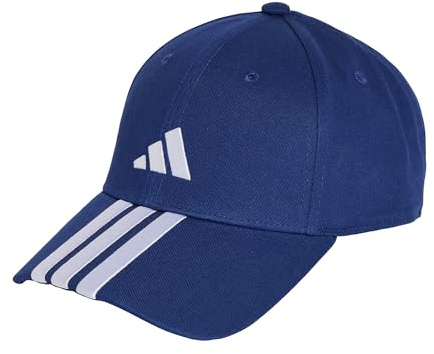 adidas Unisex Bball 3S New Logo Hat, Dark Blue/White, S-M