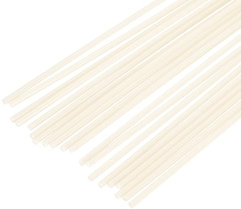 sourcing map 20pcs 8 Inch Plastic Welding Rods ABS Welding Strips Welder Rods for Plastic Welder,Car Bumper, Kayak Repair, Daily Plastic Repair,Light Yellow