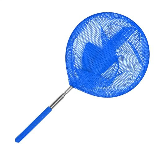 Pool Skimmer Net - Pond Nets for Cleaning - Swimming Pool Skimmer Net for Pool, Garden, Pond, Fountain, Tubs, Spa, Fish Tank - Aluminum Telescopic Pole For Women, Men, Kids