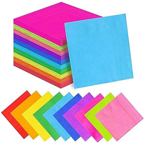 Bamberg 200 Stück Cocktailservietten, Einwegservietten, Doppelschichtig Bedruckte Papierservietten, Kosmetiktücher für Zuhause und Partygeschenke, Hohe Qualität, Einfach zu Verwenden, 25 X 25 cm