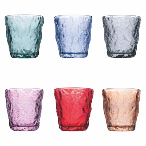 Villa d'Este Home Tivoli 1996 Lot de 6 verres à eau 275 ml en verre, Amnesia Color