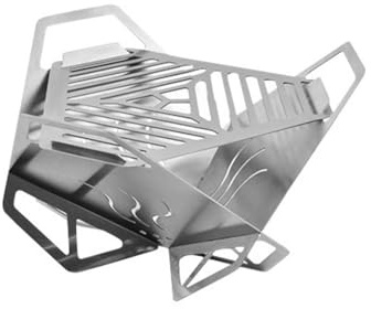 Foldable Pit Grills Folding Camping Campfire Stainless Steels Pit For BBQ Picnics Patios BBQ Cooker Outdoor Cookware