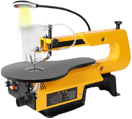 pedenencelia 16 Invariable Speed Scroll Saw With 180w/150w Motor, 400-1650 Rpm Speed Range & With 45° Adjustable Table, Electric Fret Saw-For Woodworking Projects&Precision Cuts PremiumModel