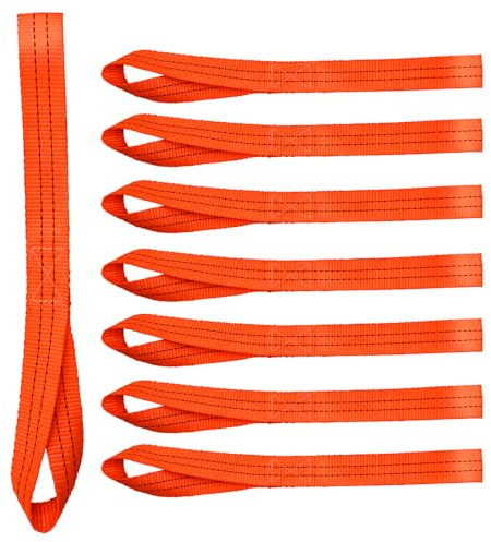 XIANJIA 8 Pièces Sangle a Cliquet 2000kg Resistance, Sangles D'arrimage, 45 X 3.8cm Sangle Moto Remorque, Tie Down Straps for Bike Carriers, Premium Straps for Trucks, Cargos, Removals, Appliances