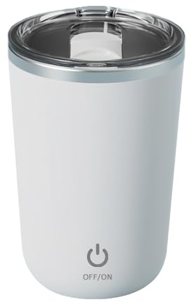 Yulokdwi Mug Auto-Mélangeant Avec Couvercle,Tasse Avec Longue Durée De Batterie | Mug à Café à Agitation Magnétique Automatique - pour Voyage Salle de Sport Camping Hommes Femmes Professionnels du