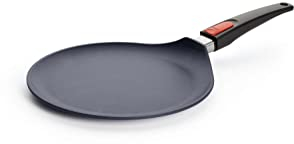 Woll Diamond Lite Crêpepfanne - Induktiv -, Ø 26 cm, mit abnehmbarem Stiel - Geeignet für alle Herdarten, Aluminiumguss, Antihaft-Versiegelung, backofenfest, anthrazit