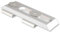 INTERDECO Innenlaufstangen Decken-Träger/Deckenhalter verzinkt 1-/2-läufig 0,3 cm Deckenabstand für Innenlaufprofil eckig 14x35 mm, Typ 1120216 (2 Stück)