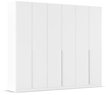 Rauch Möbel Alabama, Kleiderschrank für Schlafzimmer, Kinderzimmer, Wohnzimmer, Garderobe, Flur, 6-türig, mit Zubehör Premium, Farbe Weiß, Breite 271 cm