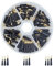 SUPERFINDINGS Über 60pcs 3 Größen Angelschwimmer Sitz Kunststoff Angelgerät Schwimmer Teardrop Angelzubehör Schwarze Angelschwimmer Für Süßwasser Salzwasserfischen