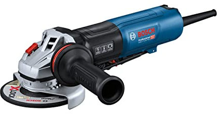 Bosch Professional Winkelschleifer GWS 17-125 PSB (PROtection-Schalter, SDS-Schnellspannmutter, Staubfilter, Schutzhaube, Trennschutzhaube)
