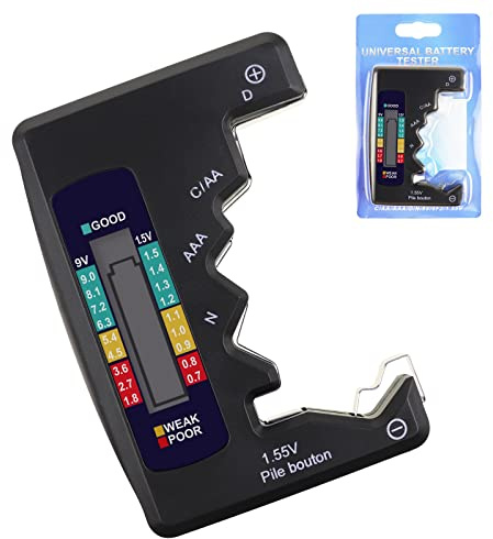 Digital Universal Battery Tester Battery Checker for All Battery C AA AAA D N 9V 6F22 1.5V Button Cell Small Mini Batteries