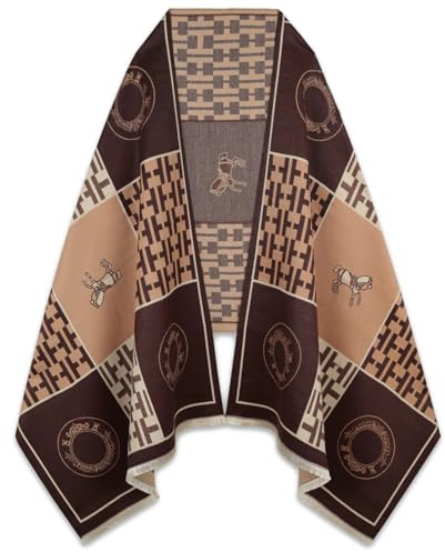 EXTREE Damscarf, pashmina, silkeslen sjal, för aftonklädsel, filt, öppen framsida, poncho, cape, 1