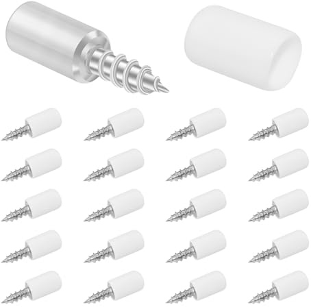 HONSNKS Cabinet Shelf Support Pegs with Non-Slip Sleeves, 20 Pack