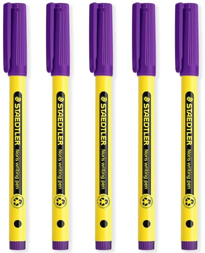 STAEDTLER Noris 307 - Penna per scrittura a mano, tratto da 0,6 mm, ideale per scuola, lavoro, ufficio, ecc. (viola)