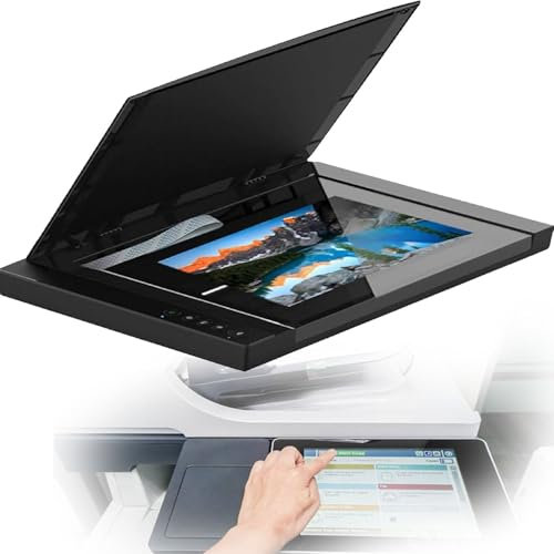YANGYMM Scanner Piano, Scanner Piano A3, Scanner Portatile per Libri, per Grafica e Documenti, 2400X2400 DPI/Riconoscimento Testo Ocr/Ritaglio Automatico, per Scuole o Uffici