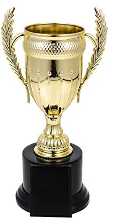 TOYANDONA Premio d'oro Grande in Plastica per Competizioni Sportive Bambini Premio Gioco per Feste e Concorsi Scolastici Senza Coperchio