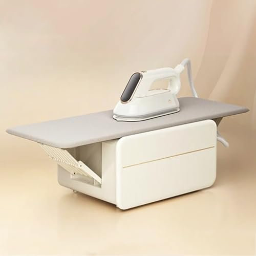 Ferro da Stiro E ASSE da Stiro 2 in 1, Pressa Elettrica da 1800 W, con ASSE da Stiro Pieghevole, Serbatoio dell'Acqua da 600 Ml, Diverse Impostazioni di Vapore, per Casa/Ufficio