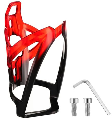 HAMKU 2 Piezas Portabidón de Bicicleta con tornillos y llaves, Soporte para Botella de Agua Ligero para MTB Bicicleta de Carretera Fixie Ciclismo, Hecho de PC