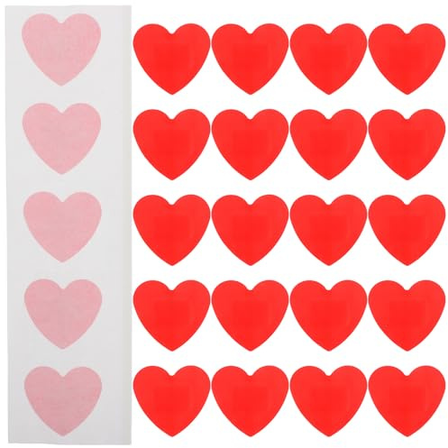 Gogogmee 25 Tiras Adhesivas Impermeables Forma de Corazón, Pequeñas y Transpirables, Vendajes para Heridas Portátiles y Cómodos para Cuidado de Primeros Auxilios