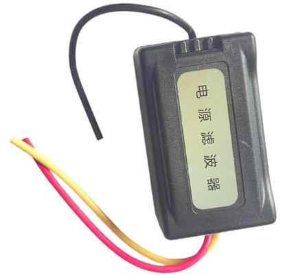 PUXZYAX Filtre anti-parasites compact 12 V CC pour autoradio : éliminez les bruits indésirables et améliorez votre expérience sonore dès demain. Câble de connexion