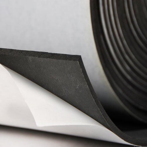 CLEVERBRAND INC. Neoprene Sponge Weather Stripping 1/8 Thick x 54 Wide x 12 Black