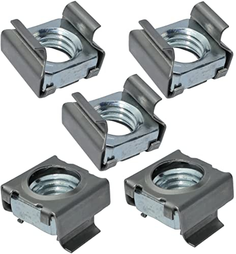 AERZETIX: 5x Tuercas de jaula M10 L16mm H12mm para chapa metalica 1.8-3.2mm C19216