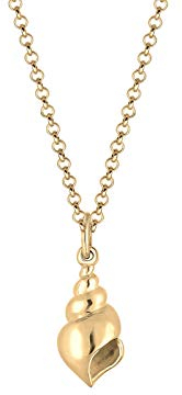 Elli Halskette Damen Muschel Anhänger Urlaub Meer in 925 Sterling Silber vergoldet