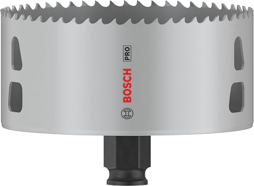 Bosch 1x PRO Multi Material Power Change Plus Lochsäge (für Weichholz, Trockenbauwand, Ø 105 mm, Professional Zubehör Bohrmaschine/Schrauber)