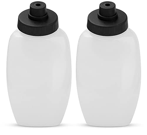 Fitletic Ersatztrinkflasche - 2er Set, 250ml Fassungsvermögen pro Flasche, auslaufsicherer Verschluss - ideal Laufgürtel Hydra 16