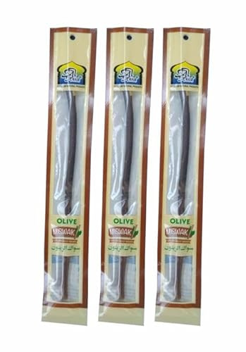 Natural Fresh Moist Vacuum-Packed Olive Miswak (3 Sticks) - Tooth and Gum Care (Natural Flavor) (3)