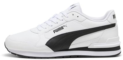 PUMA Unisex ST Runner v4 L Sneaker, White Black-Cast Iron, 42 EU