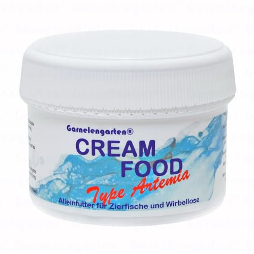Garnelengarten® Cream Food (70 g, Artemia) - Garnelenpudding Garnelenpaste Aquarienfischfutter Fischfutter Aufzuchtfutter Garnelenfutter Fischfutter Schneckenfutter Krebsfutter Krabbenfutter