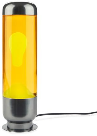 Balvi Lámpara Lava Capsule Color Naranja/Amarillo Diseño Moderno y Sofisticado para Decorar Aluminio/