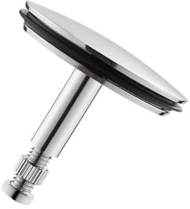 JZK Reemplazo del tapón de la bañera de 43 mm, tapón de la bañera de Altura Ajustable con Perno de Tornillo, Accesorio de tapón de Drenaje de la bañera del baño, Tapa de Drenaje de la bañera
