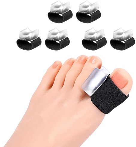 YUXIANLB 6 Stück Zehenspreizer Hallux Valgus Zehenstrecker Gel Zehenspreizer für Bunion Korrektur Überlappende Zehen Zehenspreizers Zehentrenner Silikon Hammerzehen Korrektur Frauen und Männer